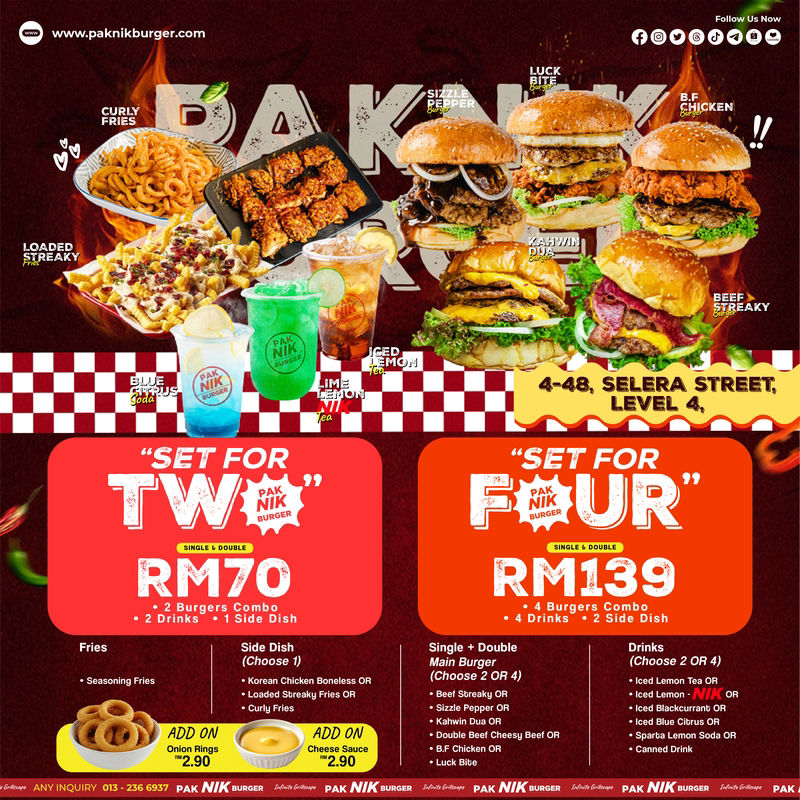Pak Nik Burger promotion artwork